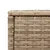 Produktbild 9 för Trädgårdsbord med glasskiva beige 58x27,5x55 cm konstrotting