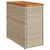 Produktbild 2 för Trädgårdsbord med träskiva beige 58x27,5x55 cm konstrotting