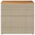 Produktbild 5 för Trädgårdsbord med träskiva beige 58x27,5x55 cm konstrotting