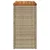 Produktbild 6 för Trädgårdsbord med träskiva beige 58x27,5x55 cm konstrotting