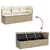 Produktbild 7 för Trädgårdssoffa 3-sits med dynor konstrotting beige