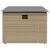 Produktbild 4 för Trädgårdspall med dyna beige 55x55x37 cm konstrotting
