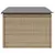 Produktbild 5 för Trädgårdspall med dyna beige 55x55x37 cm konstrotting