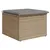 Produktbild 6 för Trädgårdspall med dyna beige 55x55x37 cm konstrotting