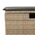 Produktbild 7 för Trädgårdspall med dyna beige 55x55x37 cm konstrotting