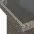 Produktbild 10 för Trädgårdsbord med glasskiva grå 100x55x73 cm konstrotting