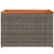Produktbild 6 för Trädgårdsbord 2 st grå 55x34x37cm konstrotting massivt trä