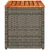 Produktbild 7 för Trädgårdsbord 2 st grå 55x34x37cm konstrotting massivt trä
