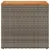 Produktbild 5 för Trädgårdsbord med träskiva grå 58x27,5x55 cm konstrotting