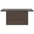 Produktbild 5 för Trädgårdsbord med glasskiva brun 100x55x73 cm konstrotting