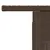 Produktbild 11 för Trädgårdsbord med glasskiva brun 100x55x73 cm konstrotting