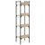 Produktbild 7 för Bokhylla 4 hyllplan sonoma-ek 35x30x138,5 cm konstruerat trä