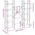 Produktbild 10 för Bokhylla sonoma-ek 155,5x24x166,5 cm konstruerat trä