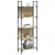 Produktbild 4 för Bokhylla 5 hyllplan sonoma-ek 60,5x24x166,5 cm konstruerat trä