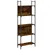 Produktbild 2 för Bokhylla 5 hyllplan rökfärgad ek 60,5x24x166,5 cm