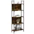 Produktbild 4 för Bokhylla 5 hyllplan rökfärgad ek 60,5x24x166,5 cm