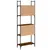 Produktbild 7 för Bokhylla 5 hyllplan rökfärgad ek 60,5x24x166,5 cm