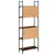 Produktbild 7 för Bokhylla 5 hyllplan brun ek 60,5x24x166,5 cm konstruerat trä