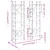 Produktbild 10 för Bokhylla sonoma-ek 127,5x28,5x172,5 cm konstruerat trä