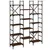 Produktbild 2 för Bokhylla brun ek 127,5x28,5x172,5 cm konstruerat trä