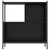Produktbild 5 för Bokhylla svart 72x28x77,5 cm konstruerat trä