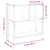 Produktbild 11 för Bokhylla sonoma-ek 72x28x77,5 cm konstruerat trä