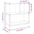 Produktbild 11 för Bokhylla rökfärgad ek 72x28x77,5 cm konstruerat trä