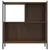 Produktbild 5 för Bokhylla brun ek 72x28x77,5 cm konstruerat trä