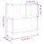 Produktbild 11 för Bokhylla brun ek 72x28x77,5 cm konstruerat trä