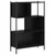 Produktbild 2 för Bokhylla svart 72x28x109 cm konstruerat trä