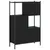 Produktbild 7 för Bokhylla svart 72x28x109 cm konstruerat trä