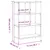 Produktbild 11 för Bokhylla sonoma-ek 72x28x109 cm konstruerat trä