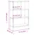 Produktbild 11 för Bokhylla rökfärgad ek 72x28x109 cm konstruerat trä
