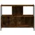 Produktbild 5 för Bokhylla rökfärgad ek 102x28x77,5 cm konstruerat trä