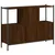 Produktbild 7 för Bokhylla brun ek 102x28x77,5 cm konstruerat trä
