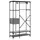 Garderob med lådor grå sonoma 100x40x180 cm konstruerat trä