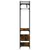 Produktbild 6 för Garderob med lådor rökfärgad ek 89x39x184,5 cm konstruerat trä