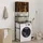 Tvättmaskinsskåp rökfärgad ek 68x48,5x194 cm