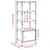 Produktbild 12 för Bokhylla 3 hyllplan svart 41x30x109,5 cm konstruerat trä