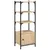 Produktbild 2 för Bokhylla 3 hyllplan sonoma-ek 41x30x109,5 cm konstruerat trä