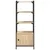 Produktbild 6 för Bokhylla 3 hyllplan sonoma-ek 41x30x109,5 cm konstruerat trä