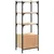 Produktbild 8 för Bokhylla 3 hyllplan sonoma-ek 41x30x109,5 cm konstruerat trä
