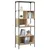 Produktbild 4 för Bokhylla 5 hyllplan sonoma-ek 76x33x188,5 cm konstruerat trä