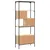 Produktbild 7 för Bokhylla 5 hyllplan sonoma-ek 76x33x188,5 cm konstruerat trä