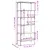 Produktbild 11 för Bokhylla 5 hyllplan sonoma-ek 76x33x188,5 cm konstruerat trä