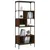 Produktbild 4 för Bokhylla 5 hyllplan brun ek 76x33x188,5 cm konstruerat trä