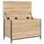 Produktbild 6 för Förvaringsbänk sonoma-ek 80x42,5x50 cm konstruerat trä