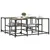 Produktbild 4 för Soffbord sonoma-ek 91x91x40 cm konstruerat trä