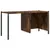 Produktbild 10 för Bokhylla rökfärgad ek 72x28x172 cm konstruerat trä