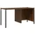 Produktbild 10 för Bokhylla brun ek 72x28x172 cm konstruerat trä